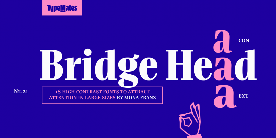 Пример шрифта Bridge Head #1